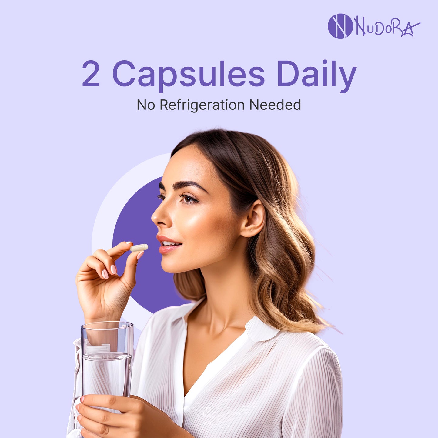Nudora Purple: Apoyo Diario para el Estado de Ánimo y el Sueño – Siéntete Tranquilo, Claro y Descansado