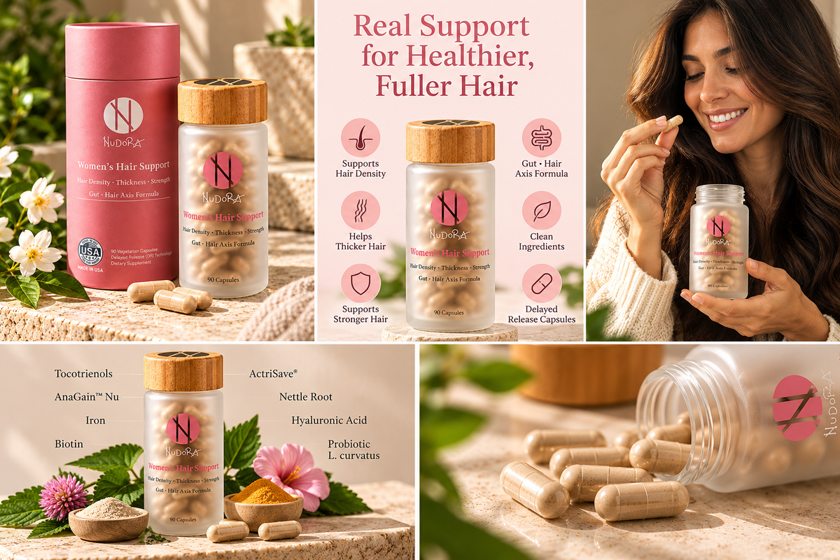 Nudora Women's Hair Support : Healthy Hair Starts Within